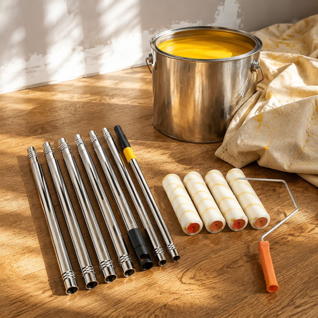 Kit de rodillos para pintar en casa, herramientas de decoración de paredes