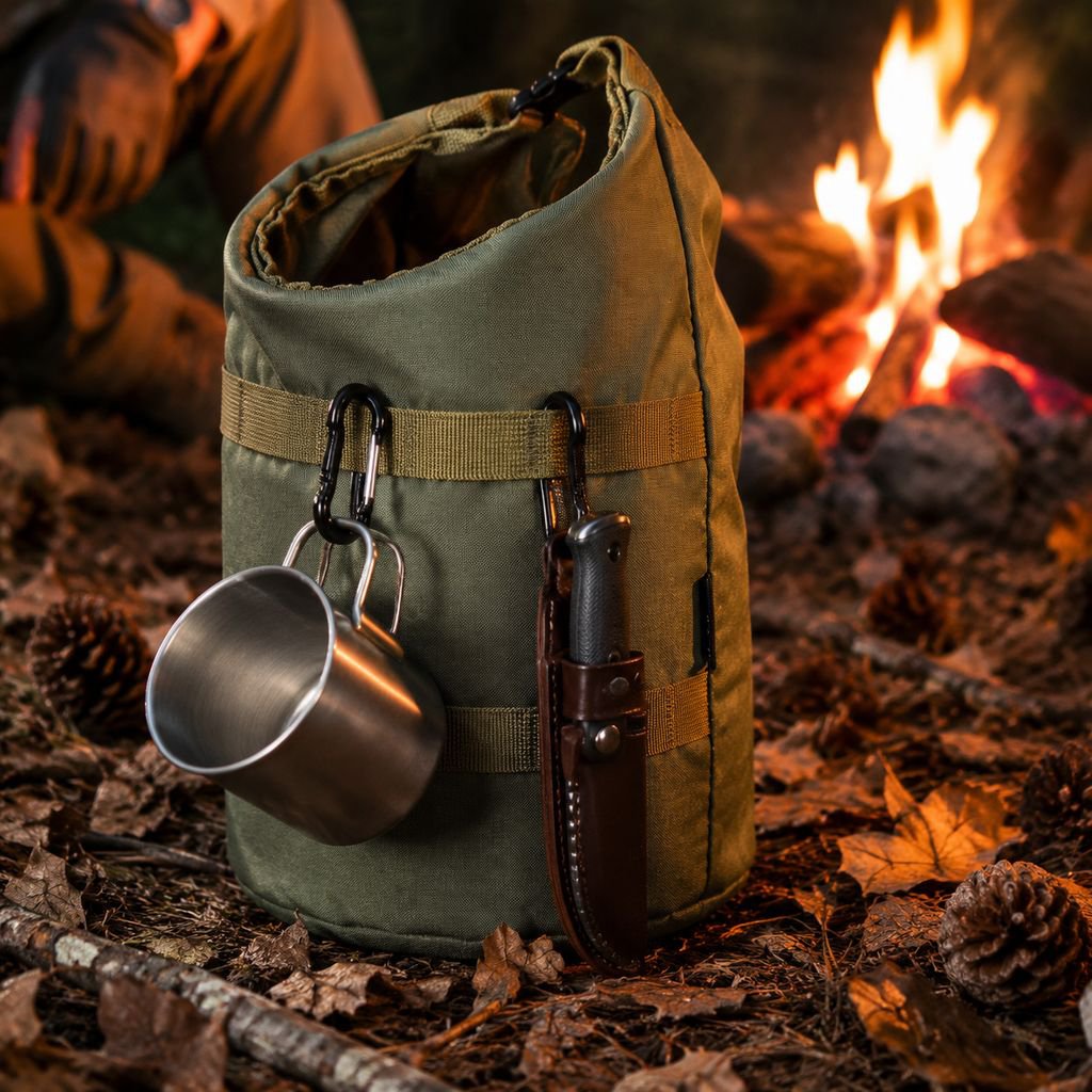 durable nylon storage bag with round bottom