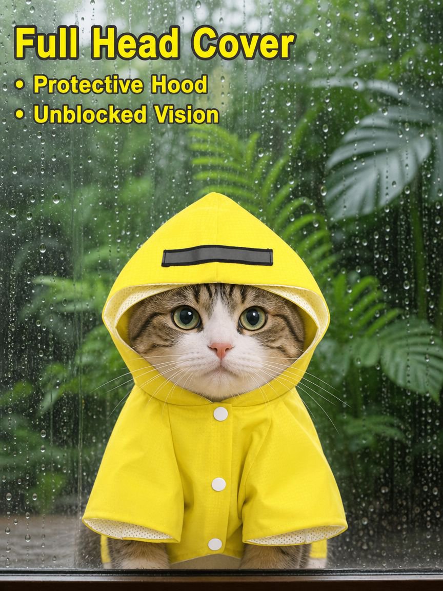 Waterproof Raincoat for Cats