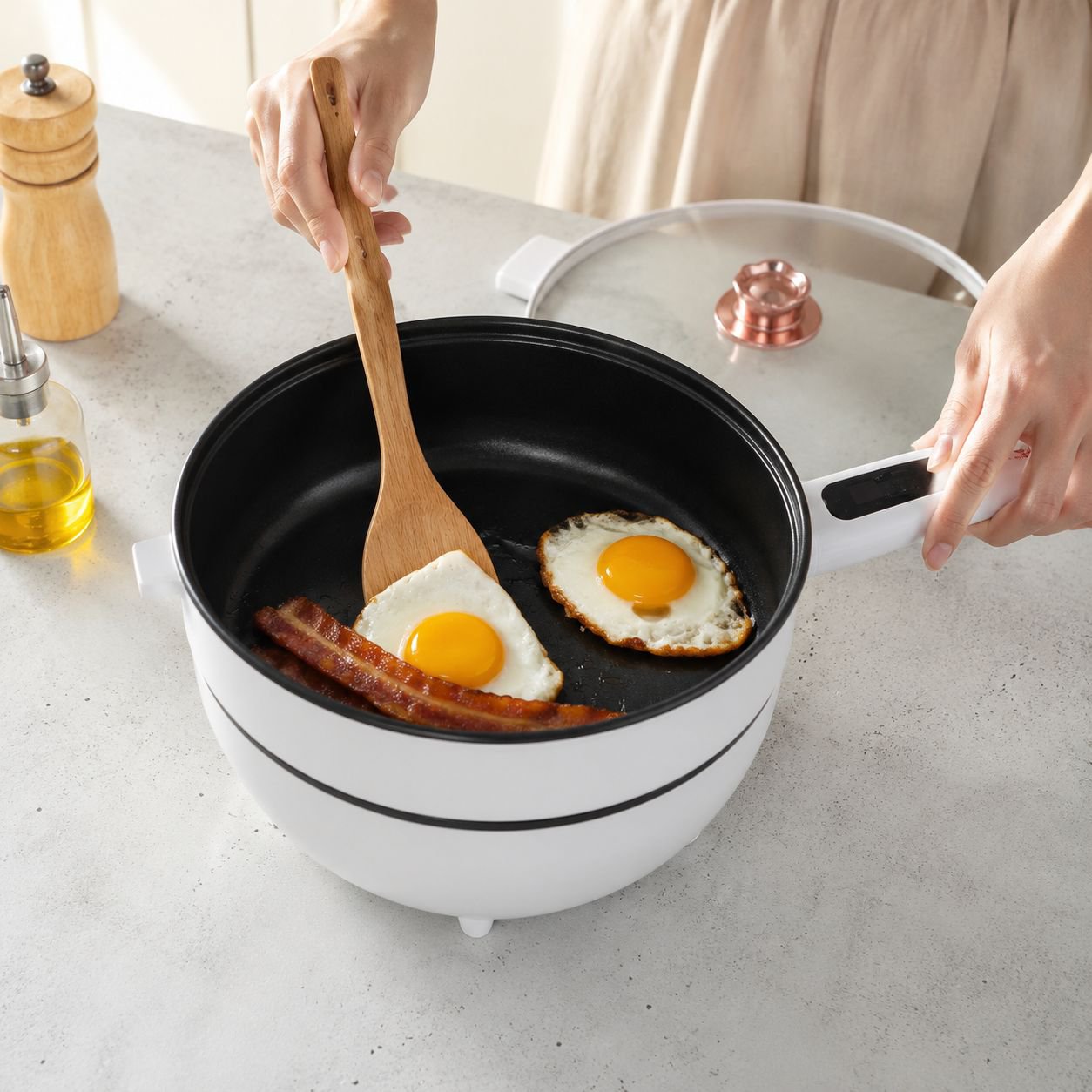 Automatic Multifunctional Electric Frying Pan