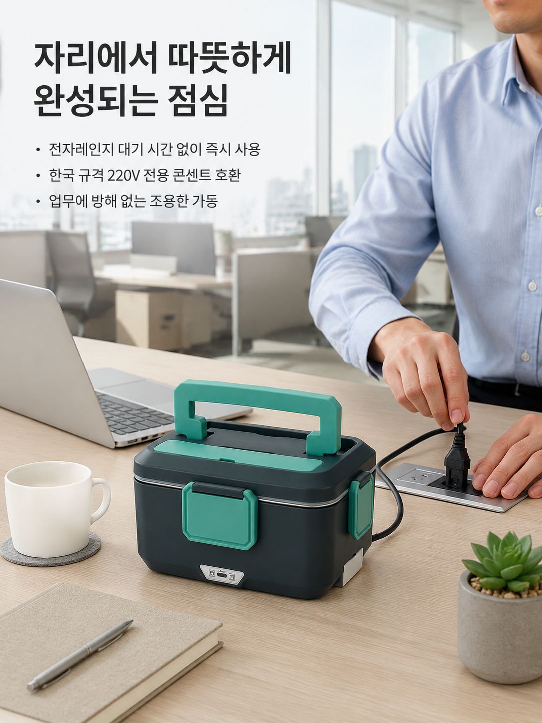 25L 스마트 보온 전열식 도시락