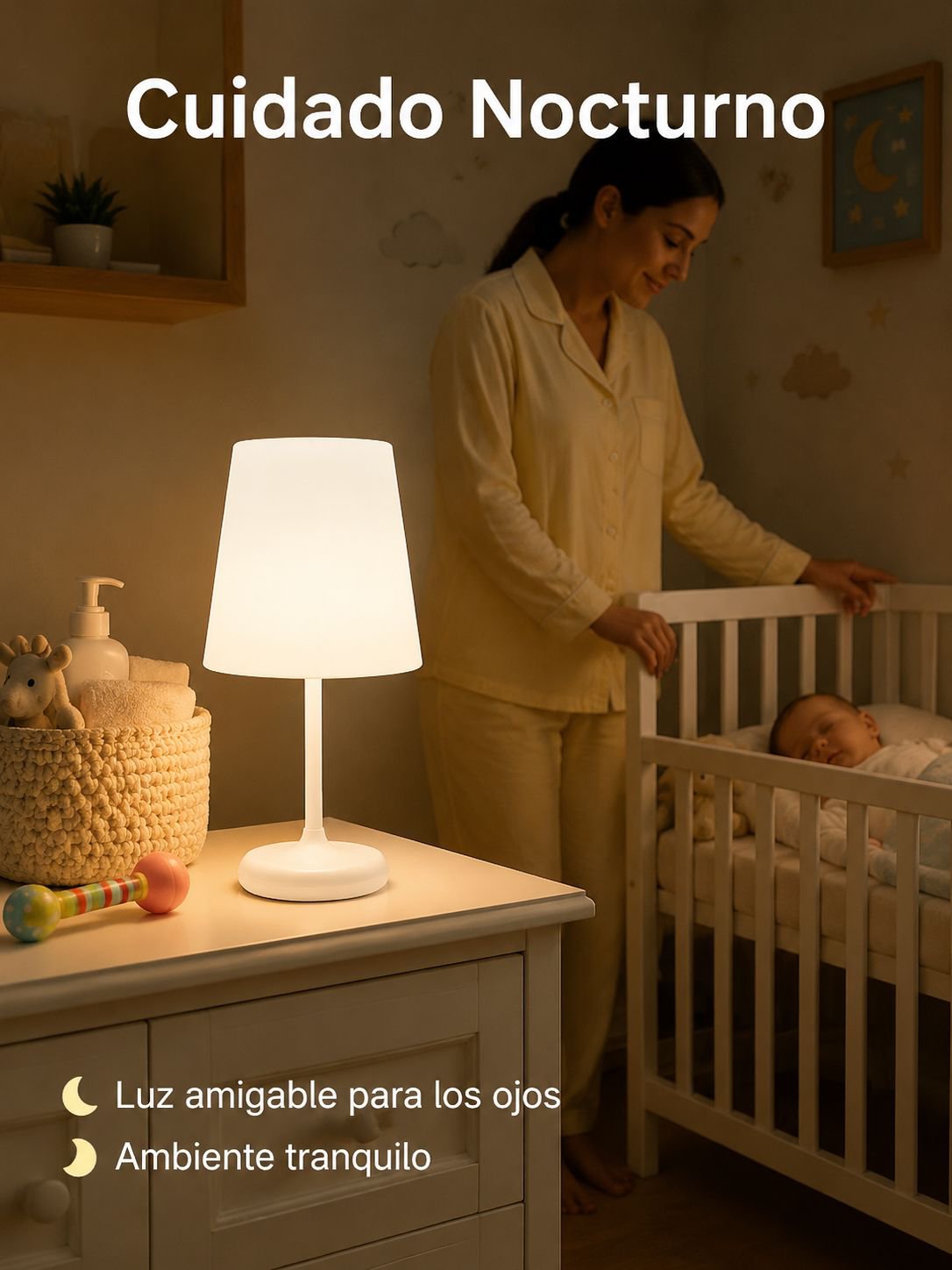 Luz nocturna con sensor táctil