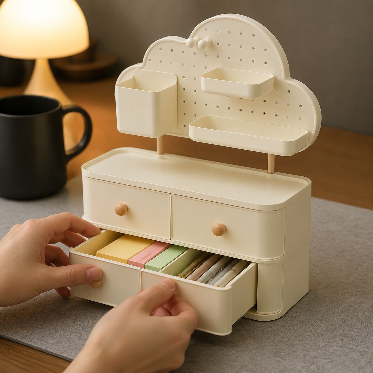 Large Capacity Office Storage Rack Desktop Drawer Box