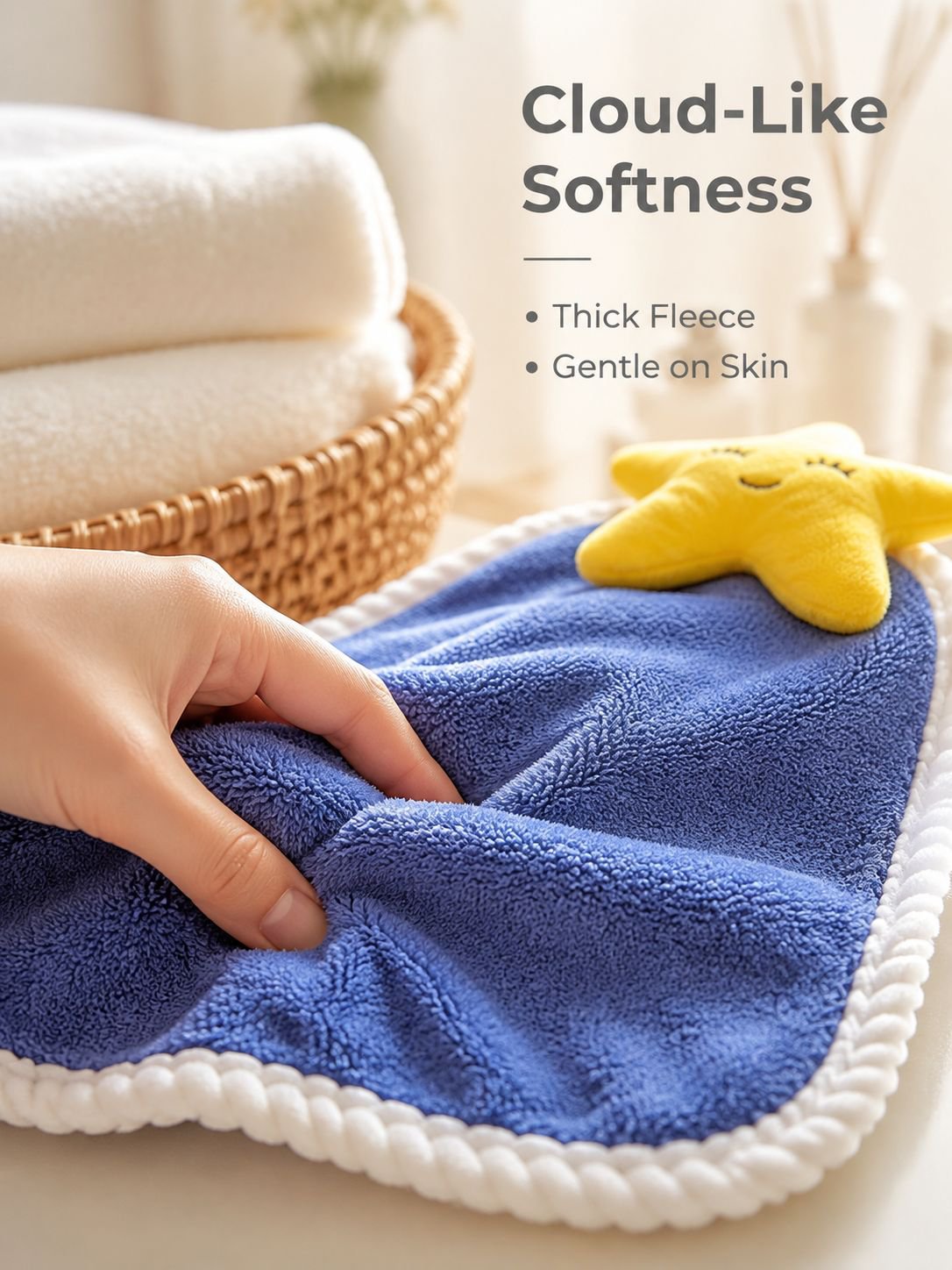 Cute cartoon children's quick drying ultra-fine fiber handkerchief