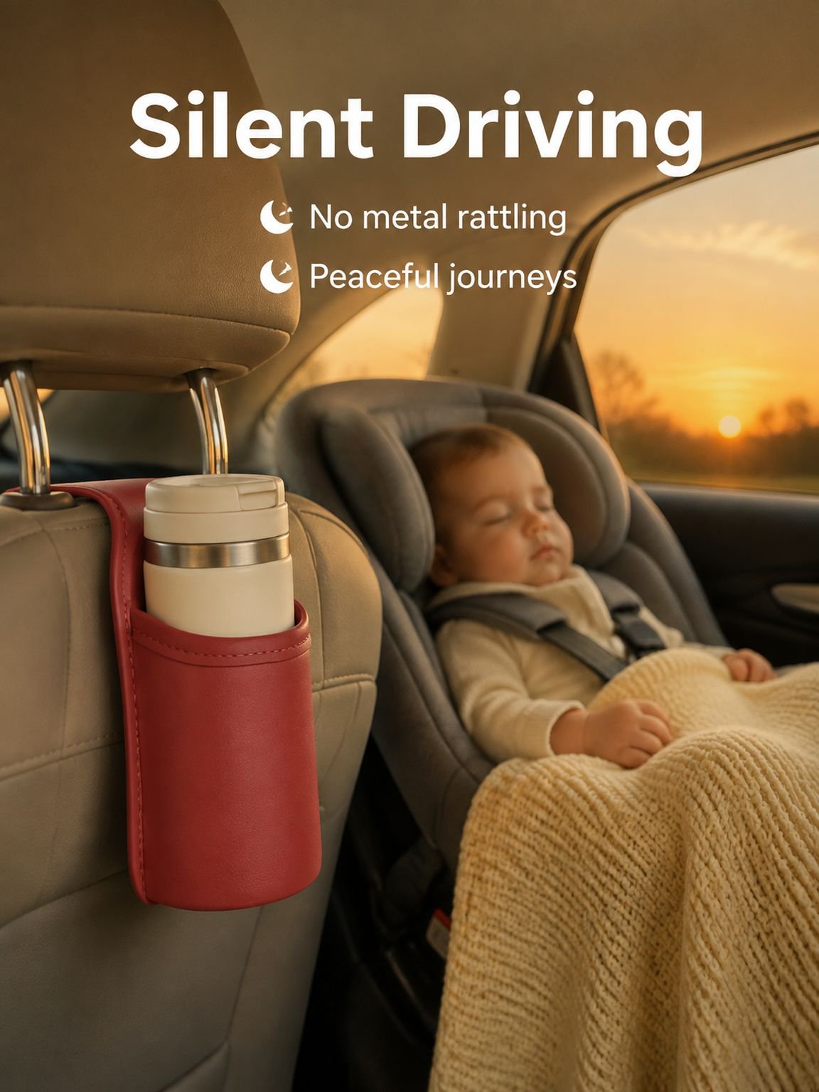 Sturdy car water bottle holder