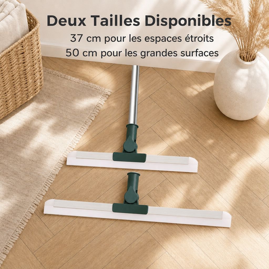 Balai télescopique avec raclette à eau