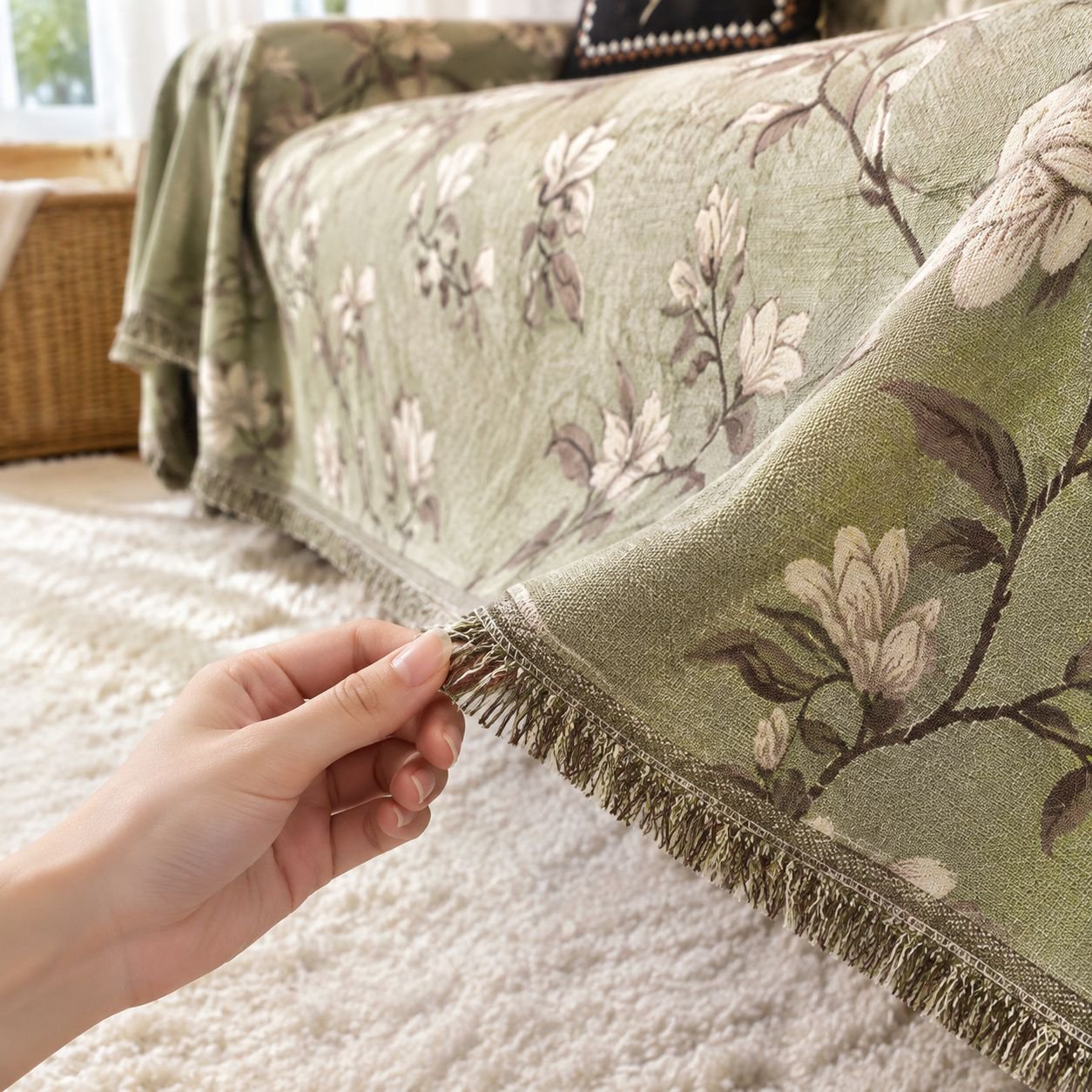 Allwetter Sofadecke in stilvollem Vintage-Design