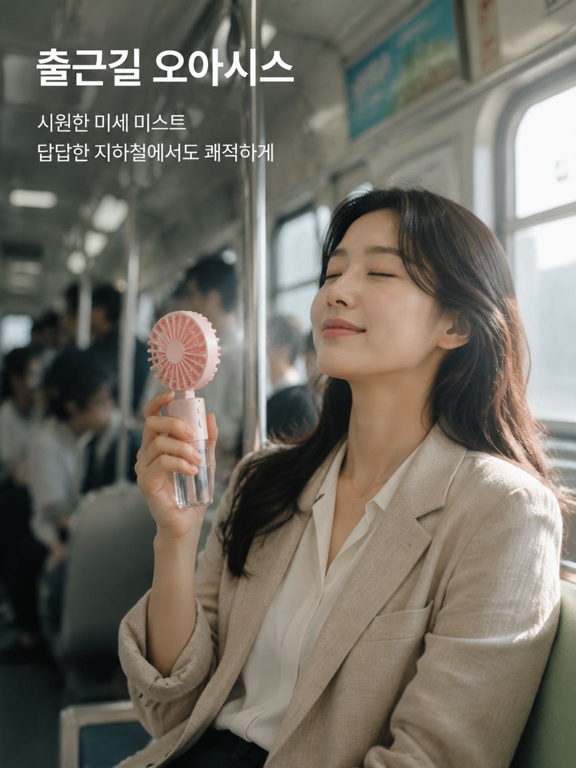 휴대용 접이식 손목 넥 선풍기