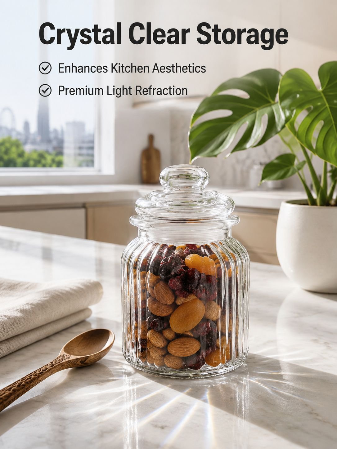 Sealed Glass Dried Fruit Storage Jar