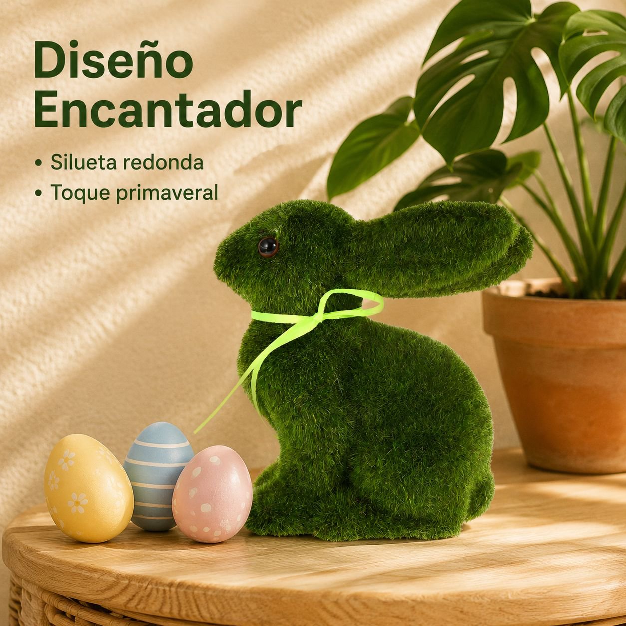 Conejito de felpa decorativo para Pascua