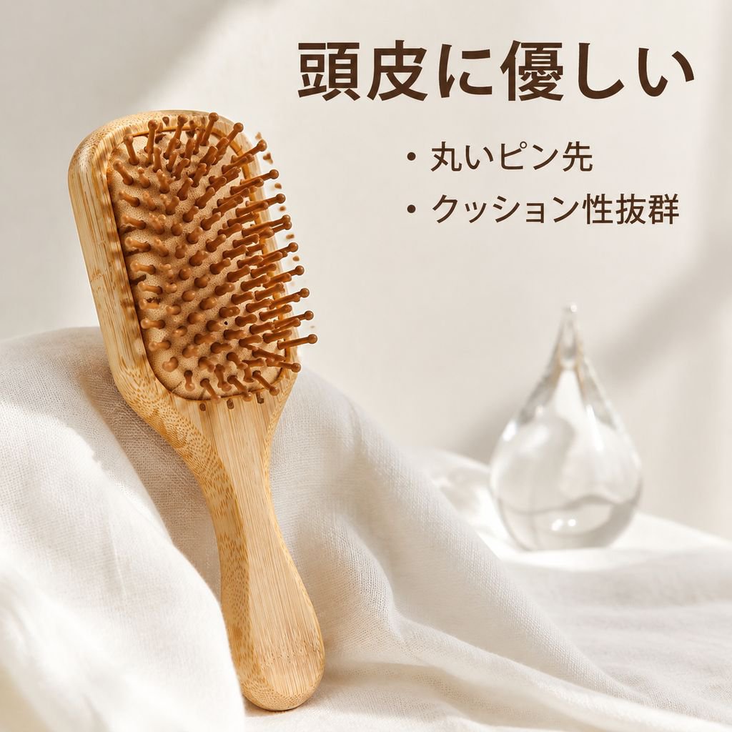 家庭用ヘッドマッサージ＆ヘアスタイリングコーム
