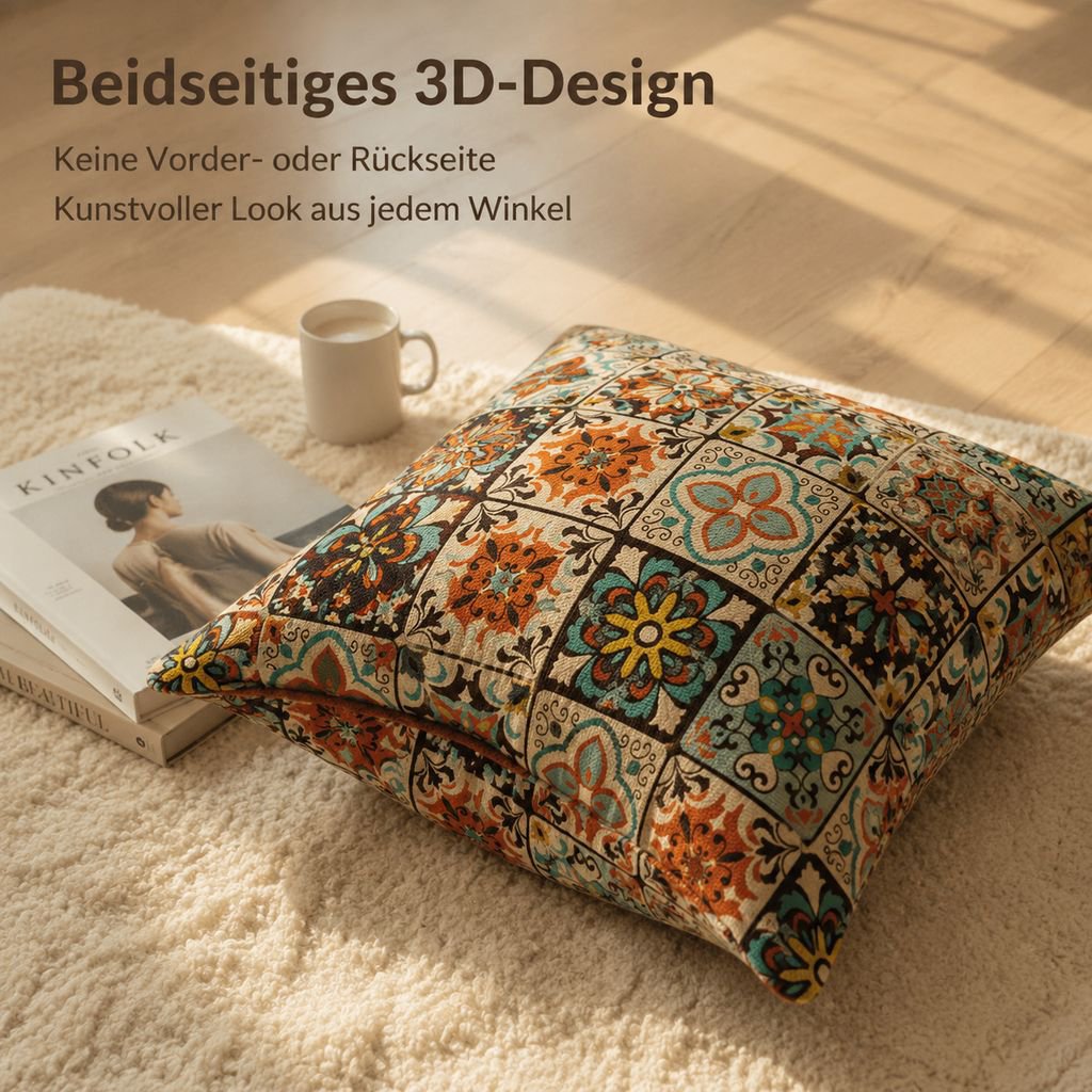 Hochwertiges Sofakissen im Bohème-Stil
