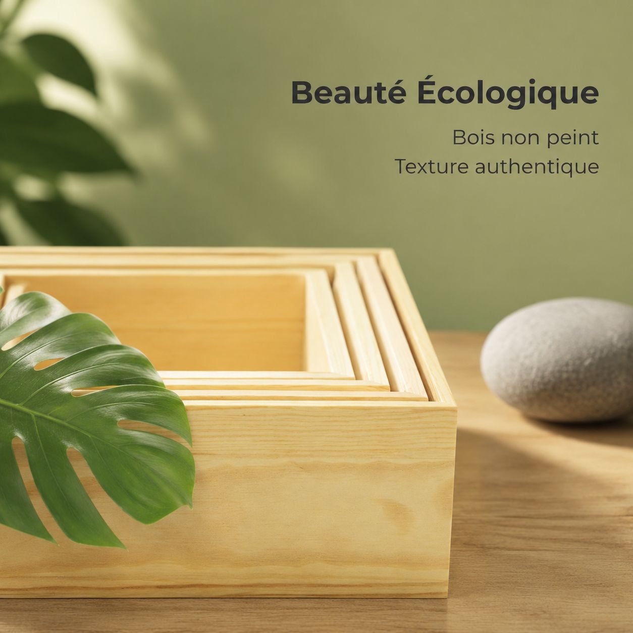 Organisateur de bureau en bois