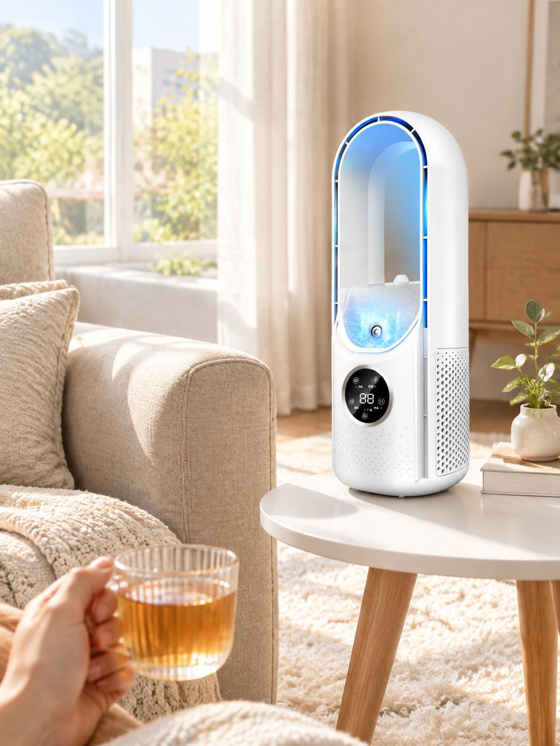 Home Ventilator mit Wasserkühlung für frische Luft im Raum