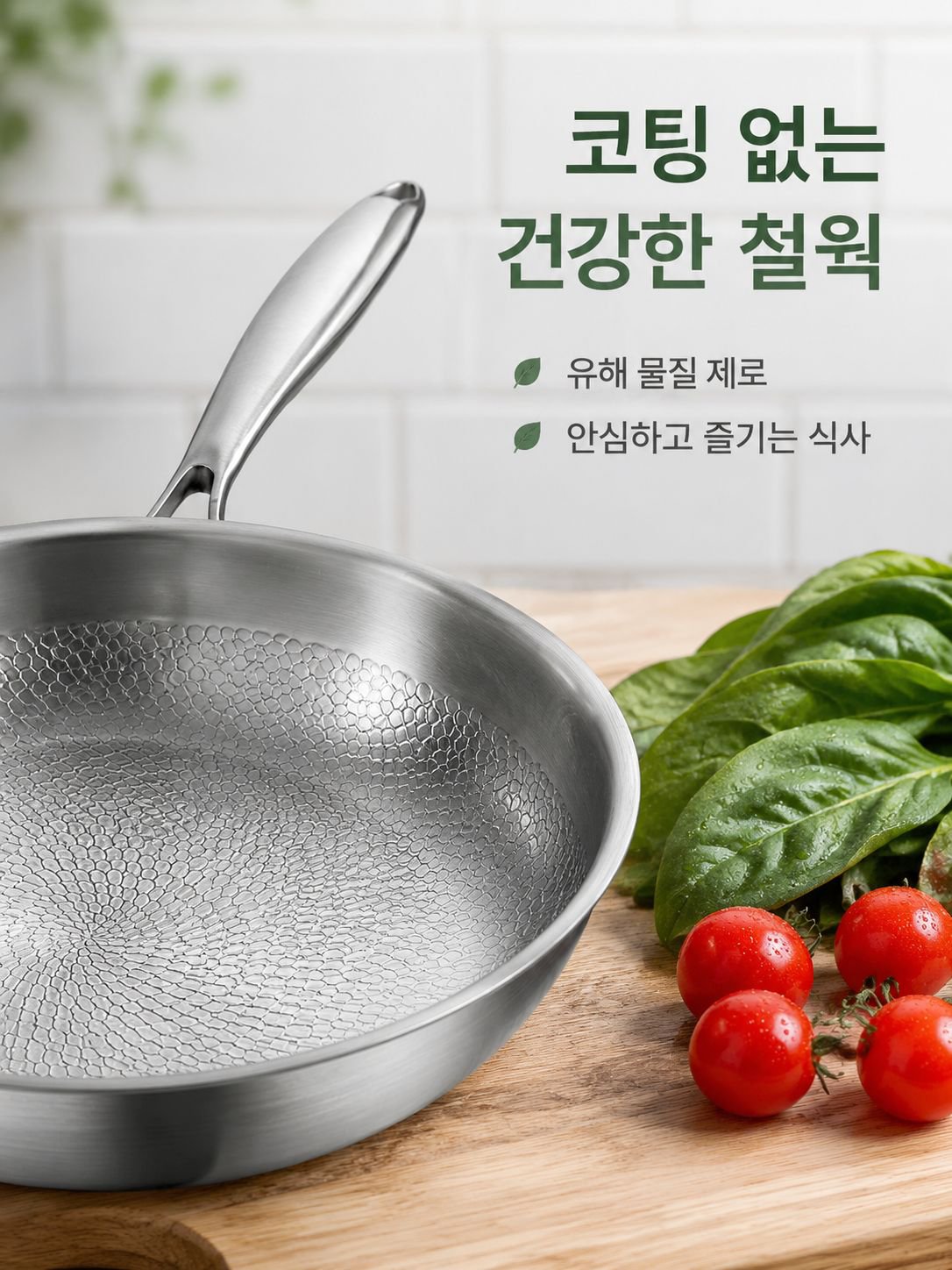 무코팅 후라이팬 논스틱 팬