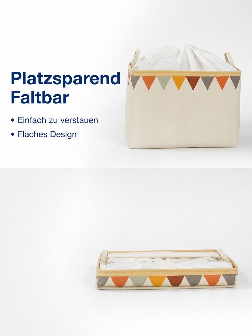 Aufbewahrungsbox aus Segeltuch mit Stoffgürtel, Spielzeug-Garderobe, Kleidung, Aufbewahrungsbox, tra