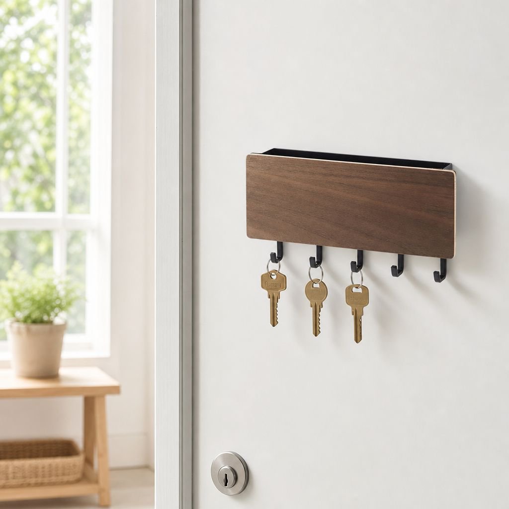 Multi-purpose key holder rack with decorative design