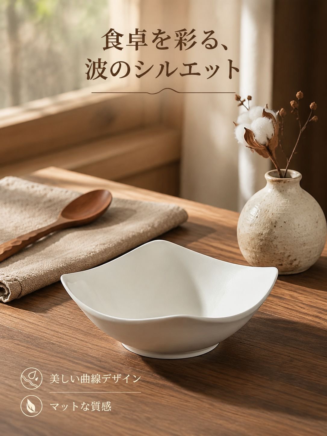 多目的セラミックサラダ＆スーププレート
