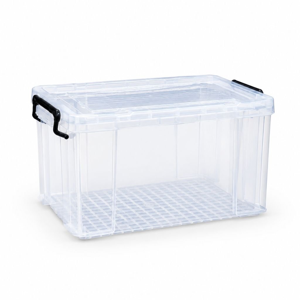 Transparent Plastic Right-Angle Storage Container