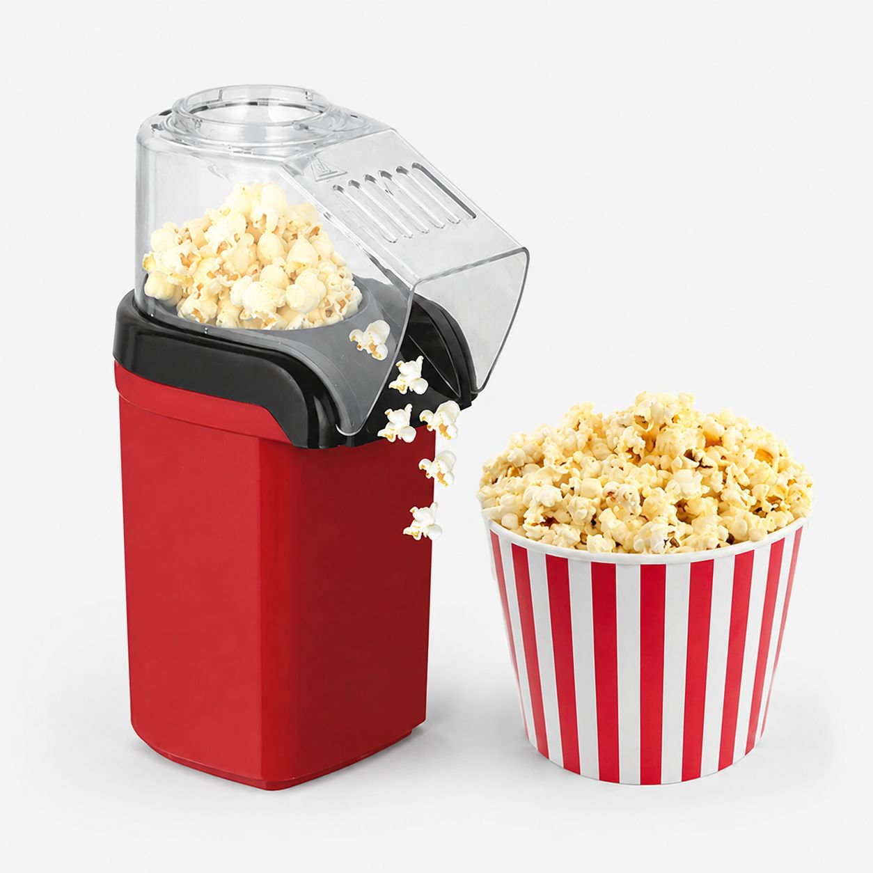 Healthy Hot Air Popcorn Maker, No Oil Needed