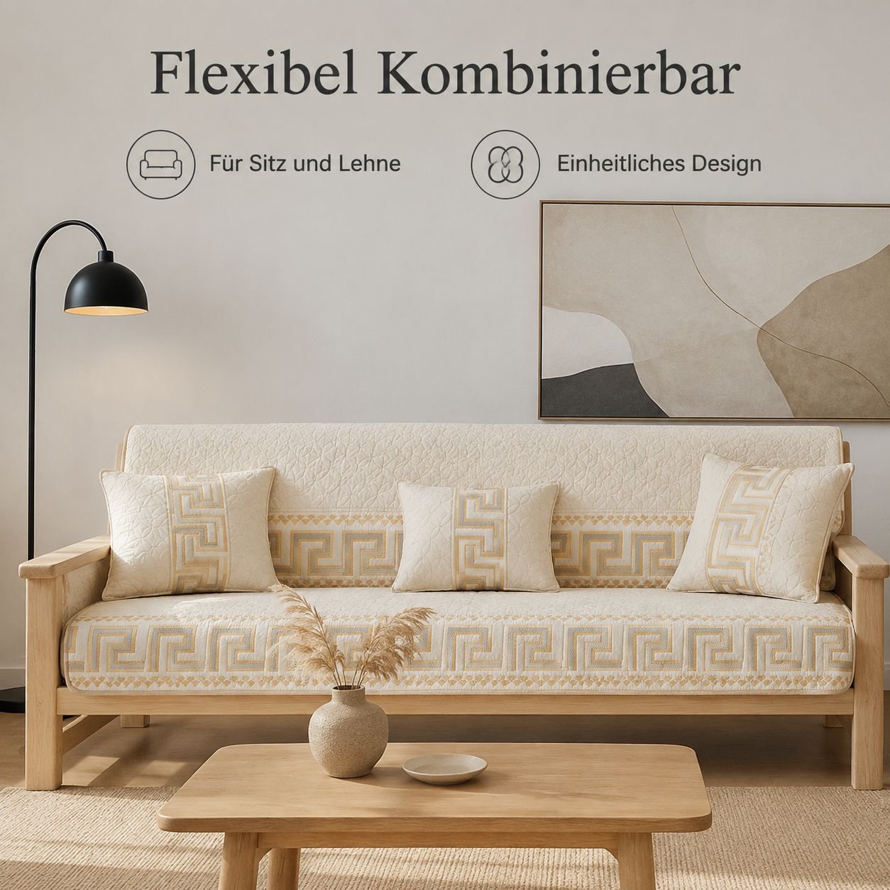 Neuer chinesischer Stil Sofahusse aus Baumwolle