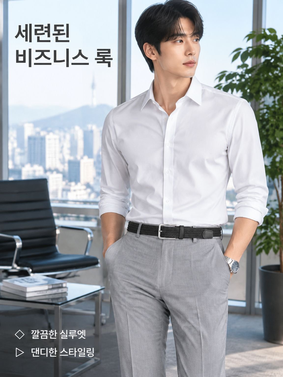 캔버스 소재 남성 패션 벨트