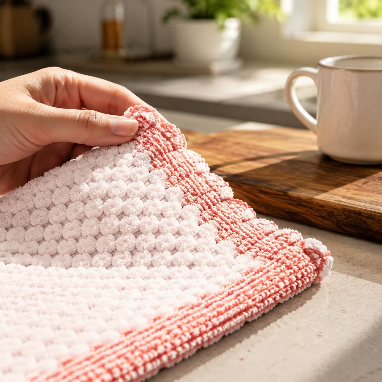 Durable and washable kitchen cleaning cloth set