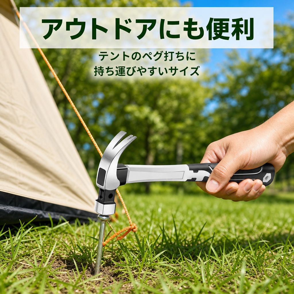 多用途鍛造ステンレスハンマー 家庭用木工鉄ハンマー