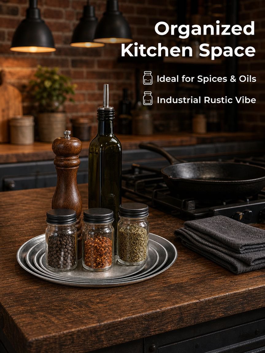 Round Stainless Steel Tray