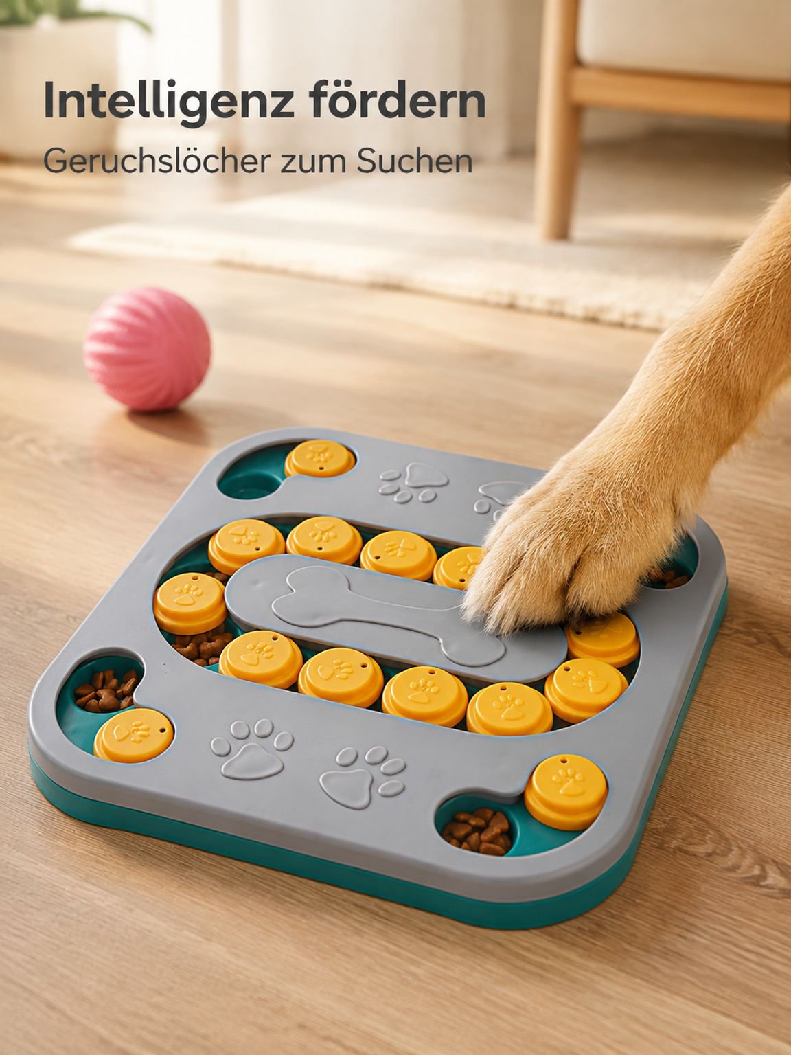 Haustier-Lernspielzeug, Slow-Food-Schüssel, Futternapf für Katzen und Hunde, Spielzeugbecken, Hundef