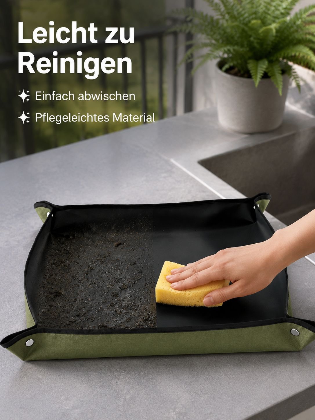 Gartenboden-Wechselmatte für Sukkulenten und Grünpflanzen, Balkon-Bodenmischmatte