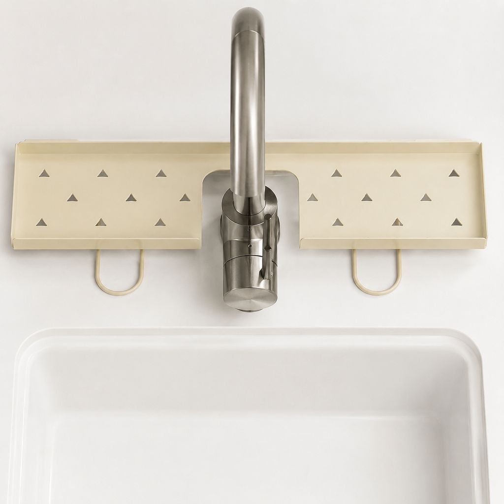 Eco-friendly plant stand for bathroom faucet