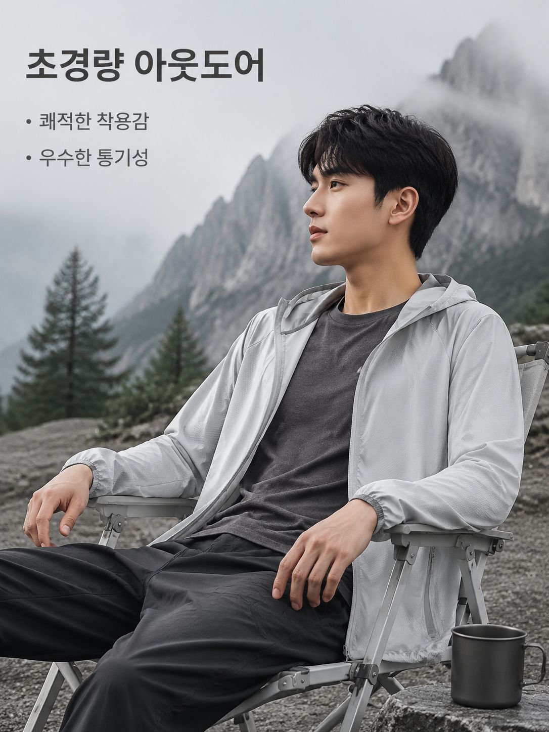 얇고 통기성 좋은 자외선 차단 의류
