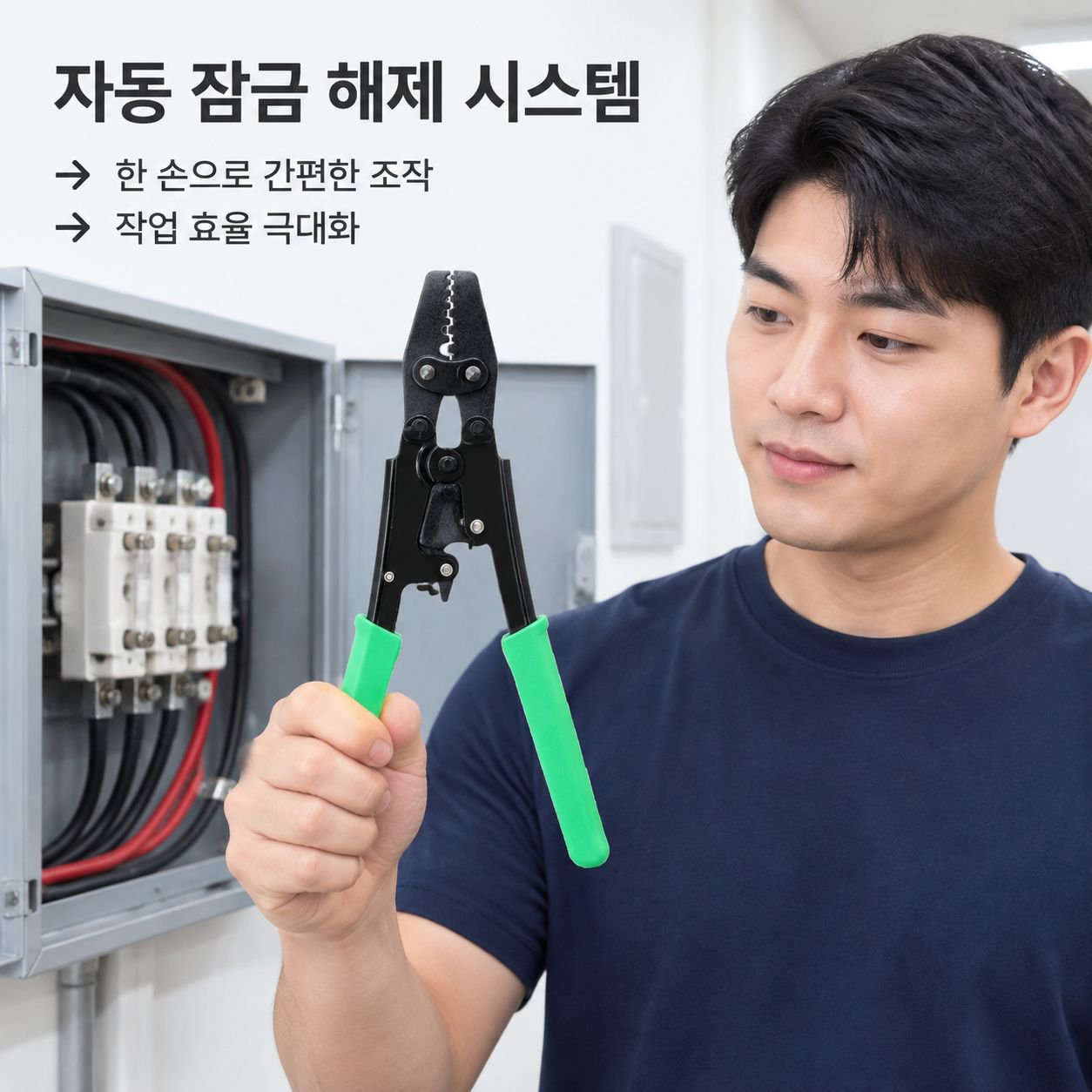 전선 단자용 압착 공구