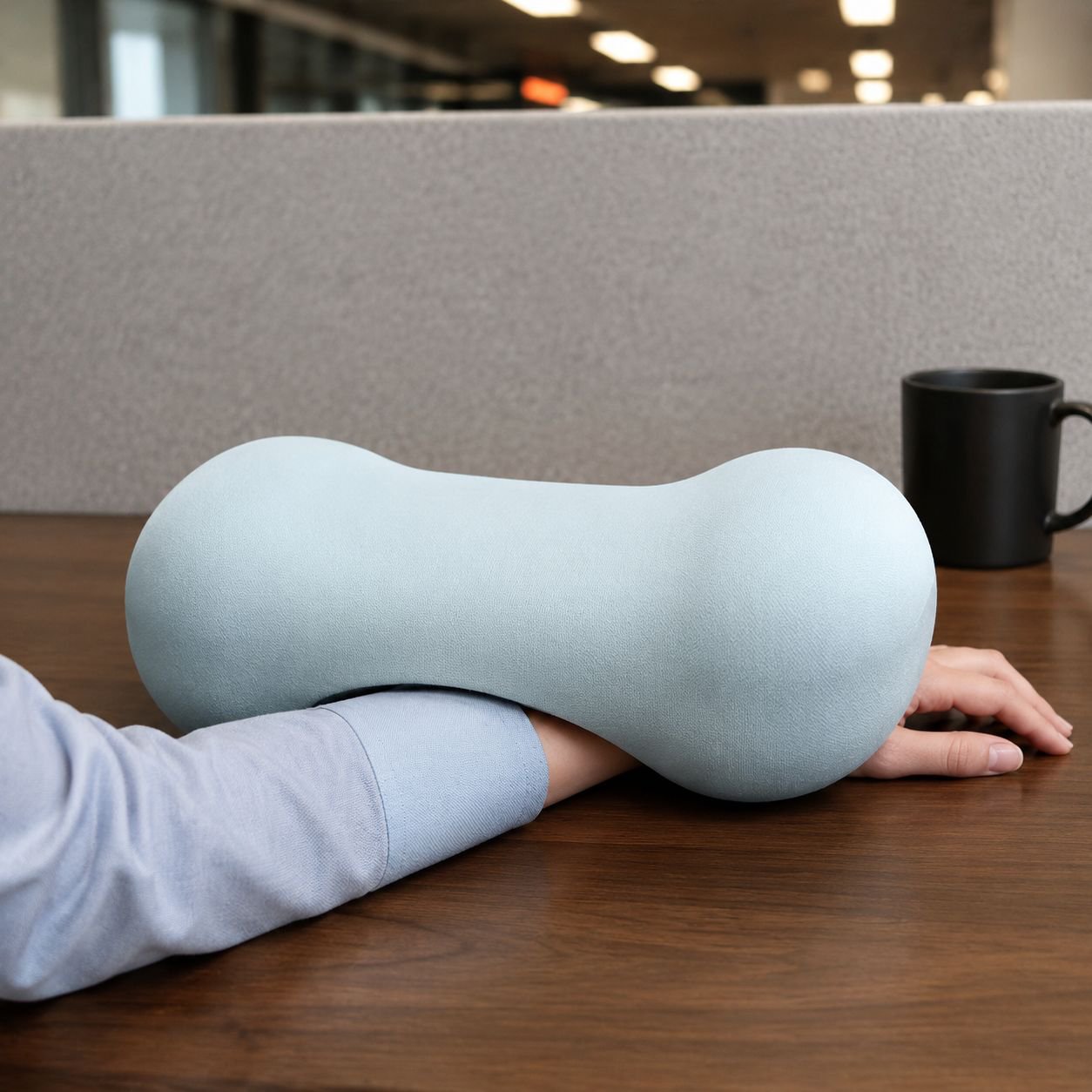 Cojín para siestas de amplio soporte, diseño absorbente y ergonómico