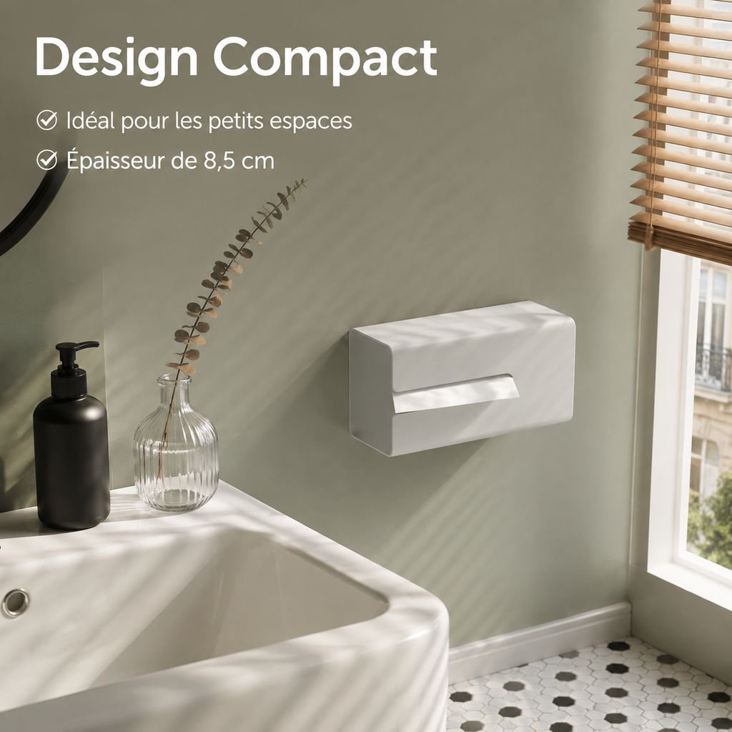 Boîte à papier toilette multifonction étanche