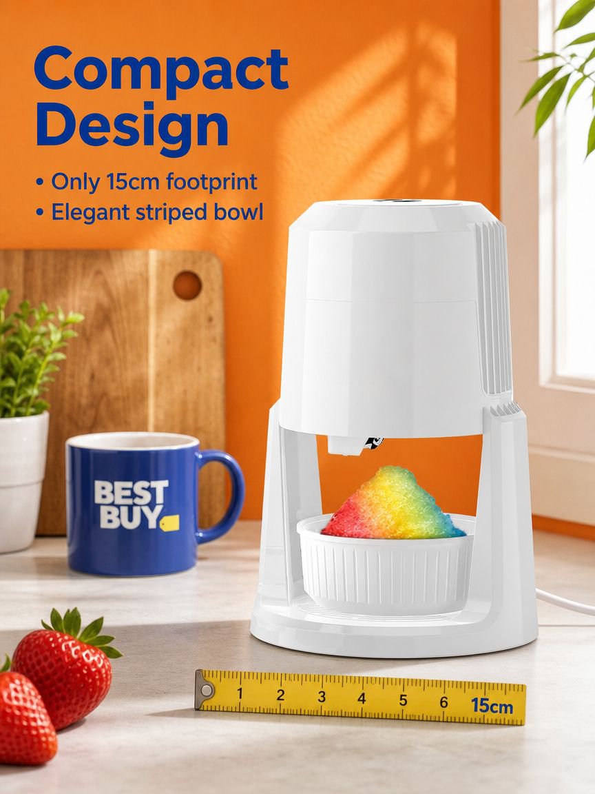 Fully Automatic Dual-Speed Ice Shaver front view