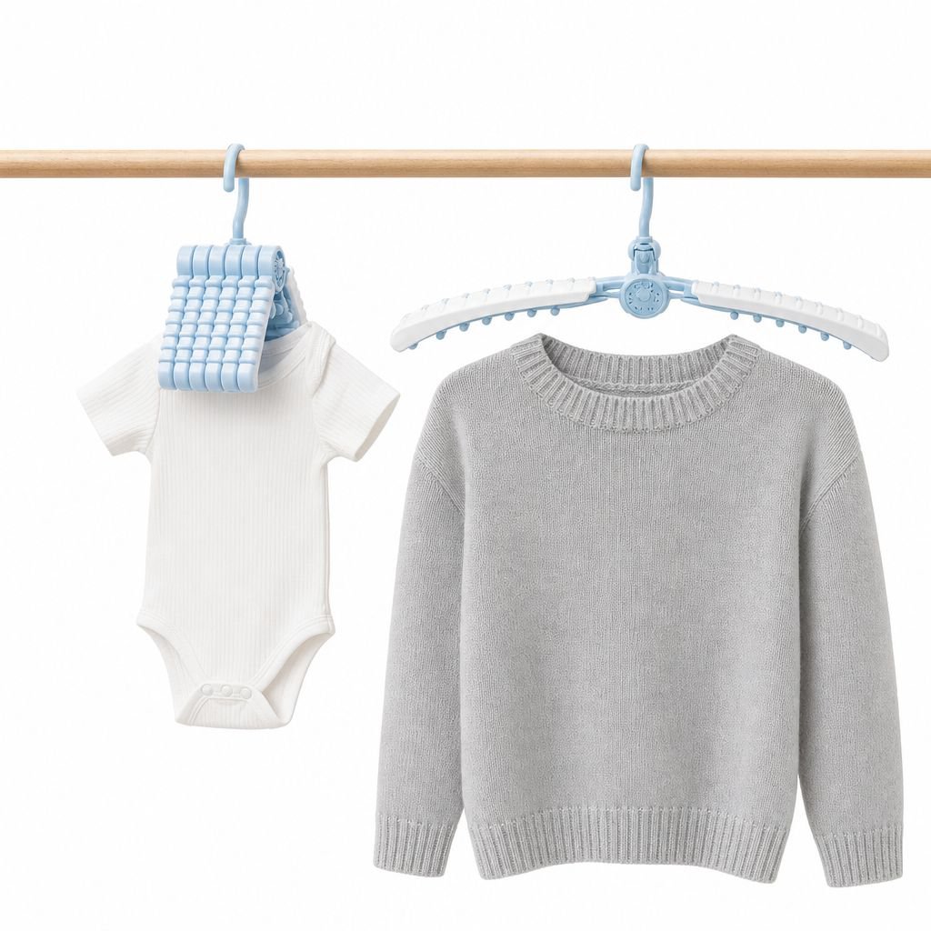 Household infant hanger with sliding feature