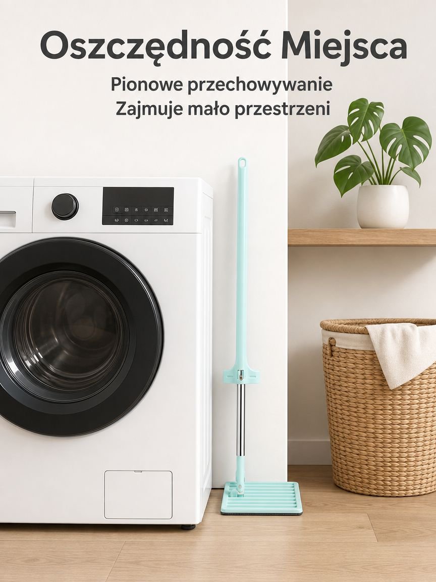 Płaski mop bezdotykowy