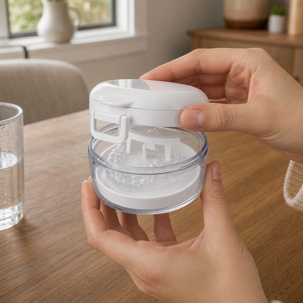 Medical Grade Silver Ion Antibacterial Aligner Storage Box