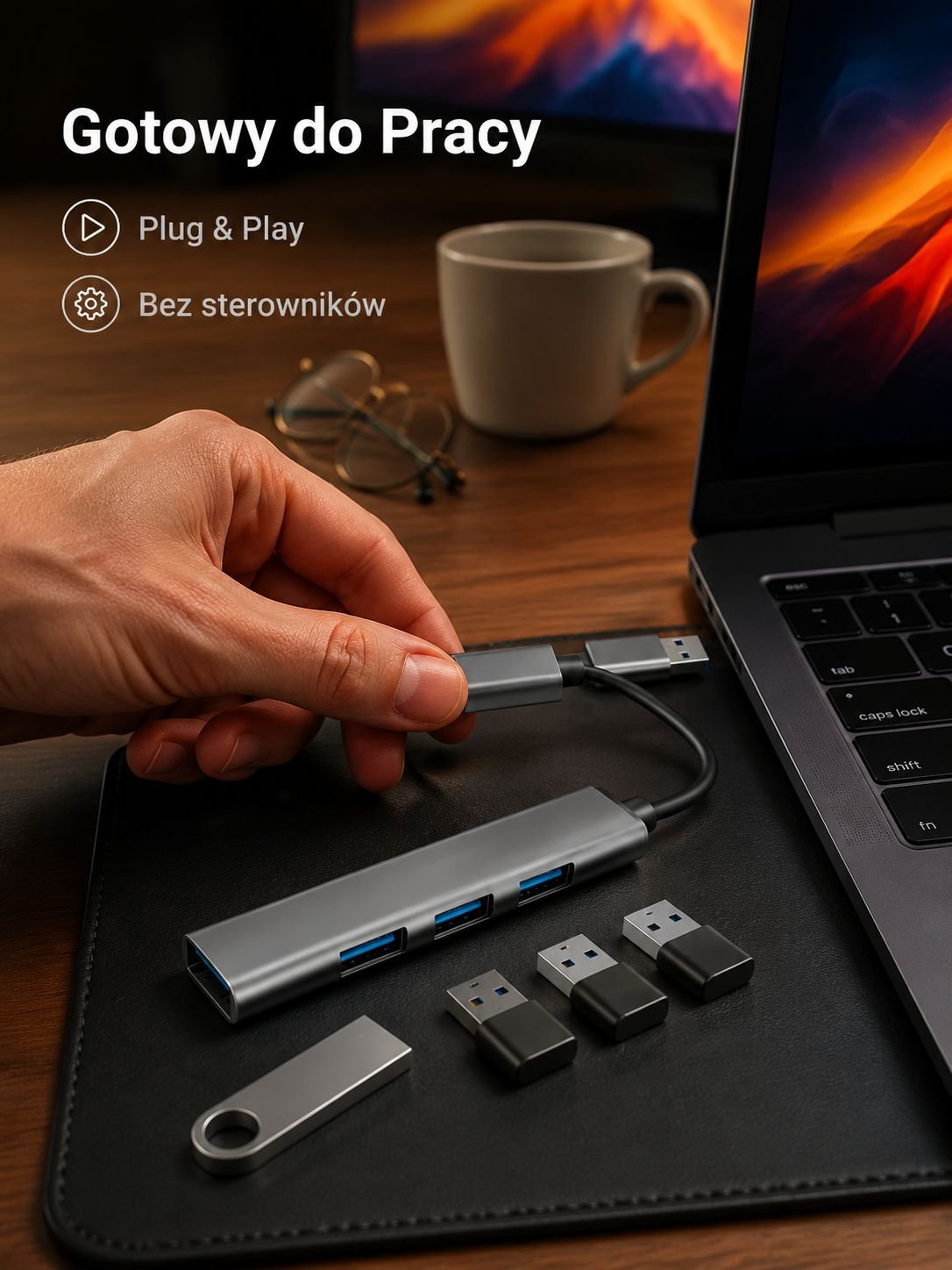 Wielofunkcyjna stacja dokująca USB
