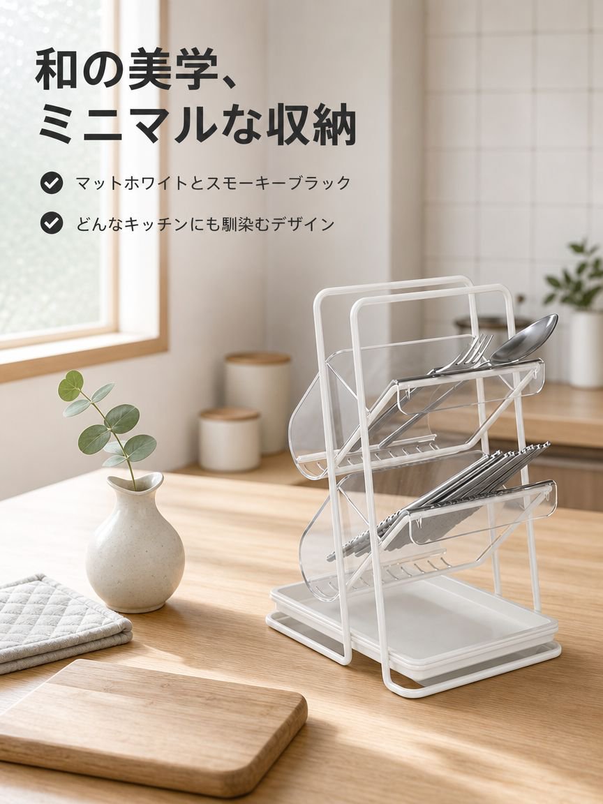 多層キッチン用箸収納ボックス