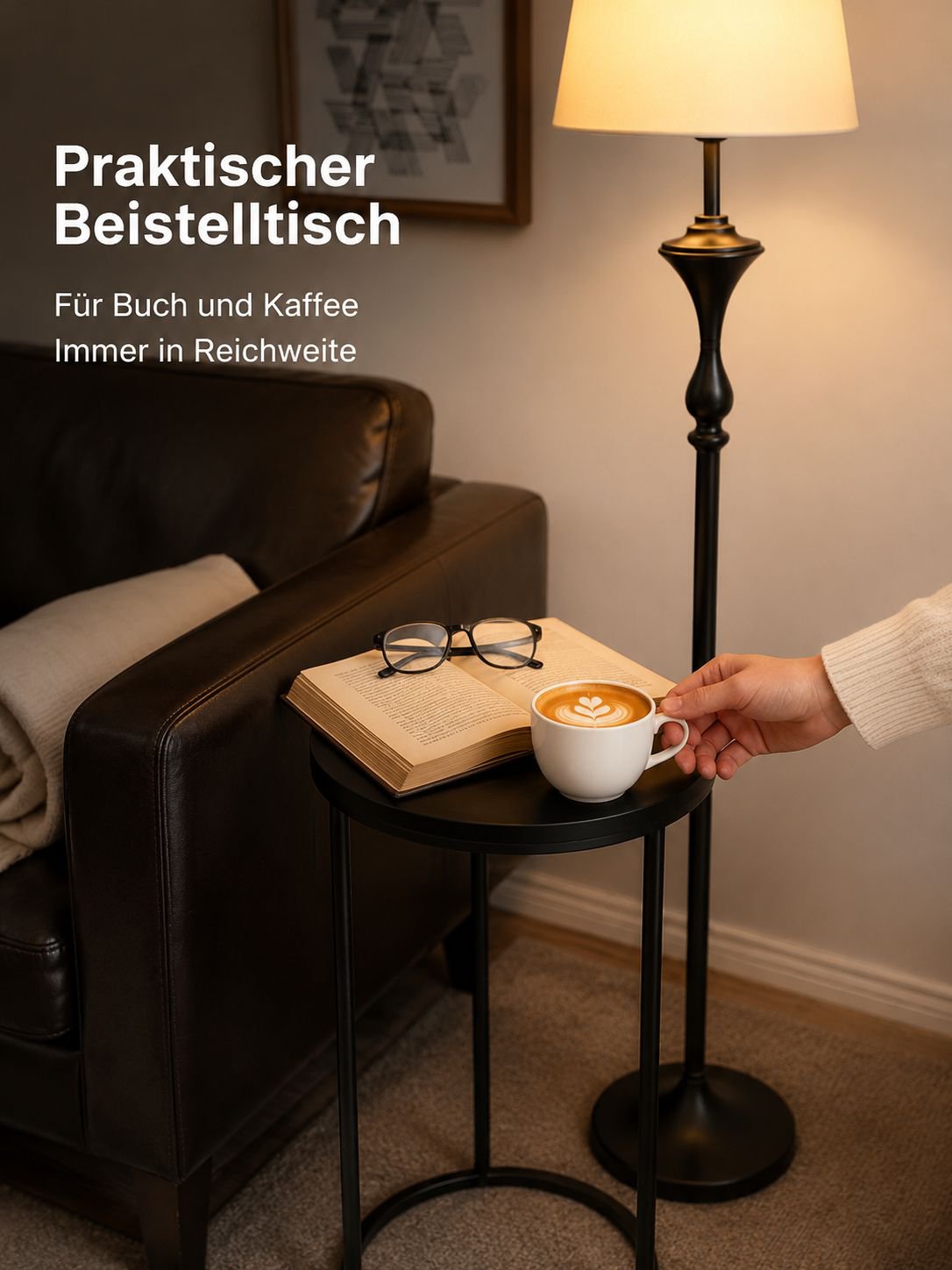 Stilvolle Stehlampe im amerikanischen Retro-Stil
