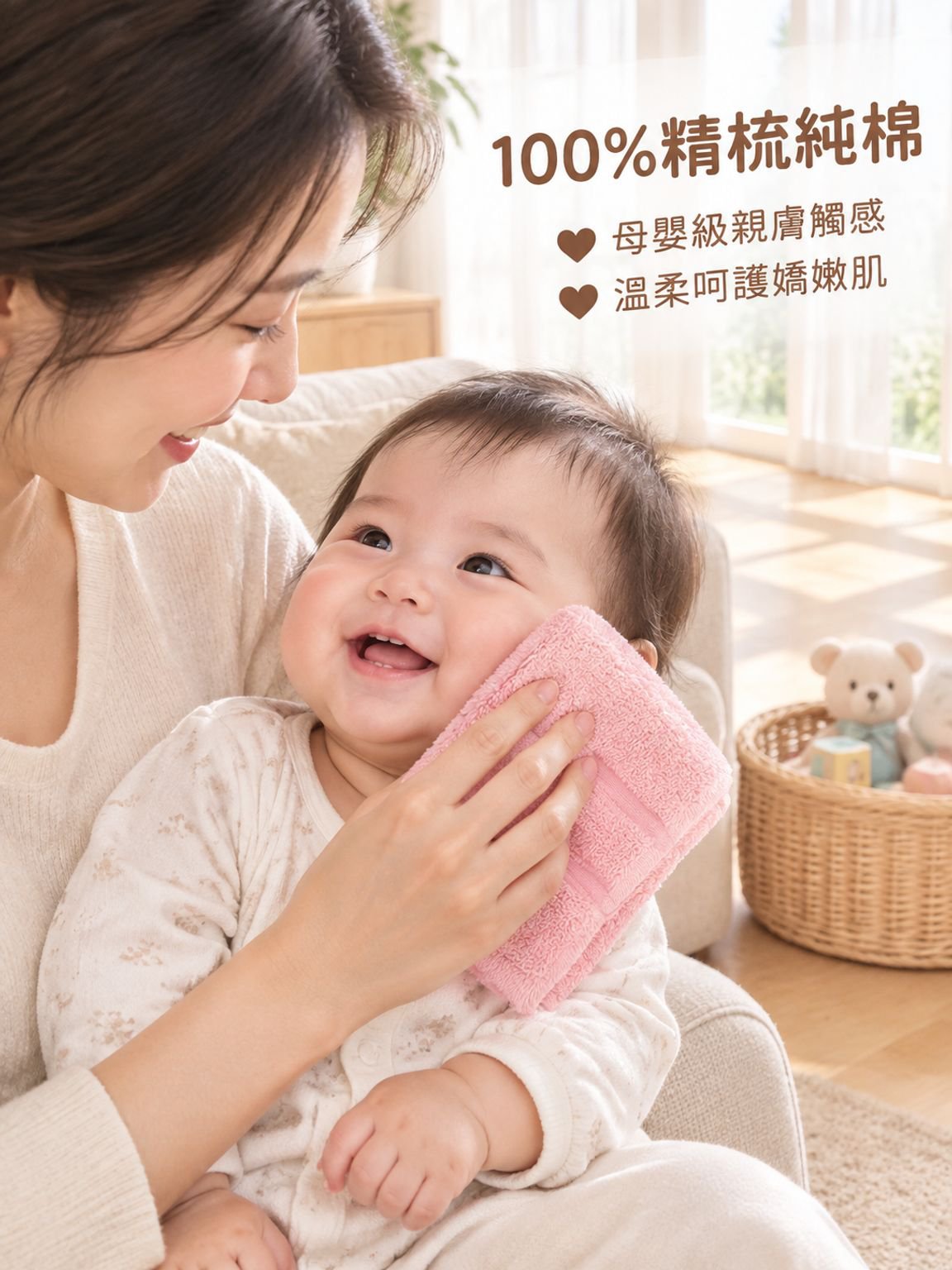 多色純棉方巾