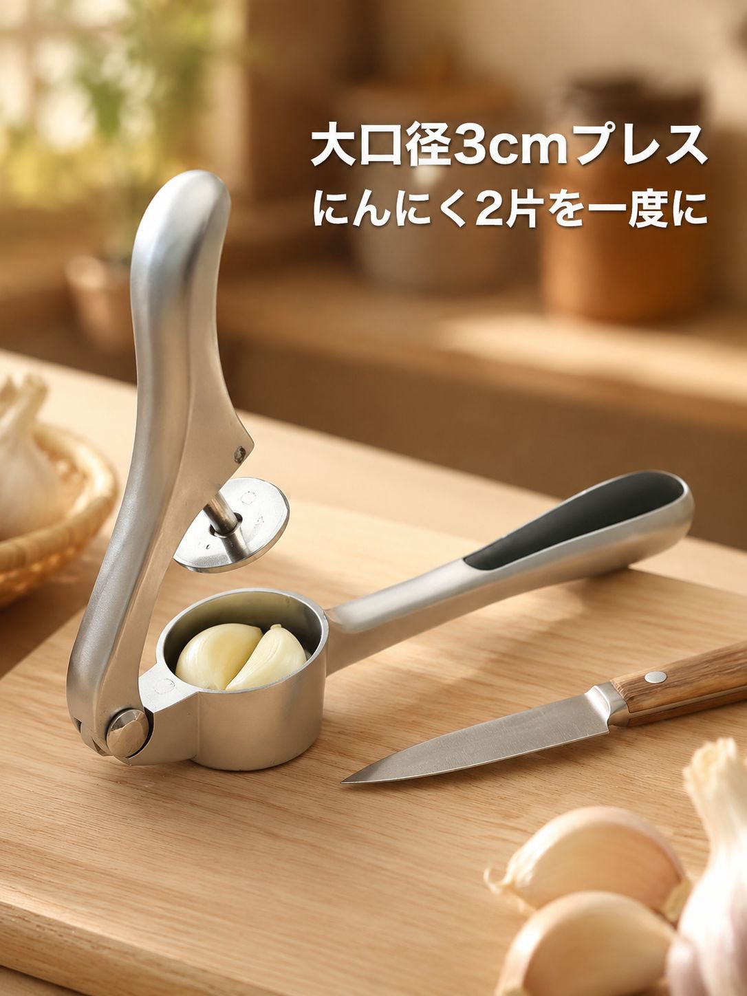 家庭用大型ニンニクプレス