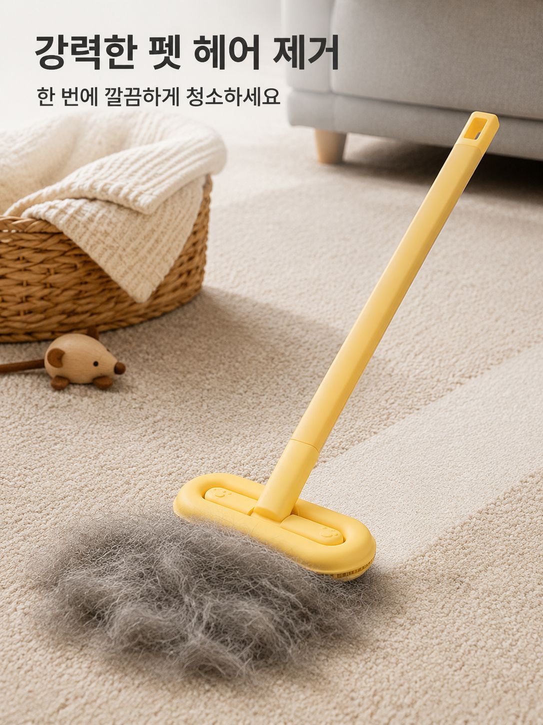 긴 손잡이 제모 브러시 점모기