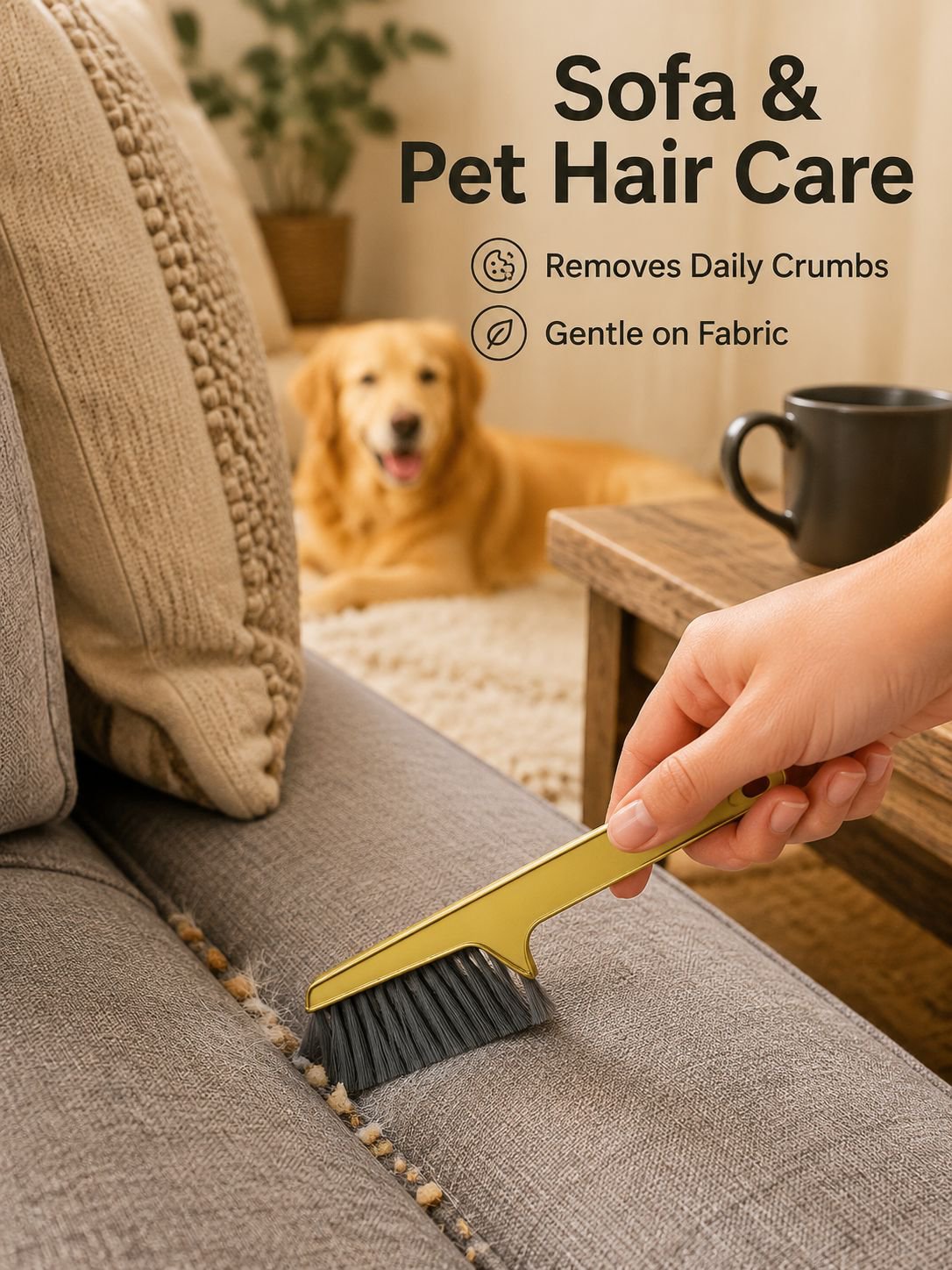 Multi functional perforated dust removal brush