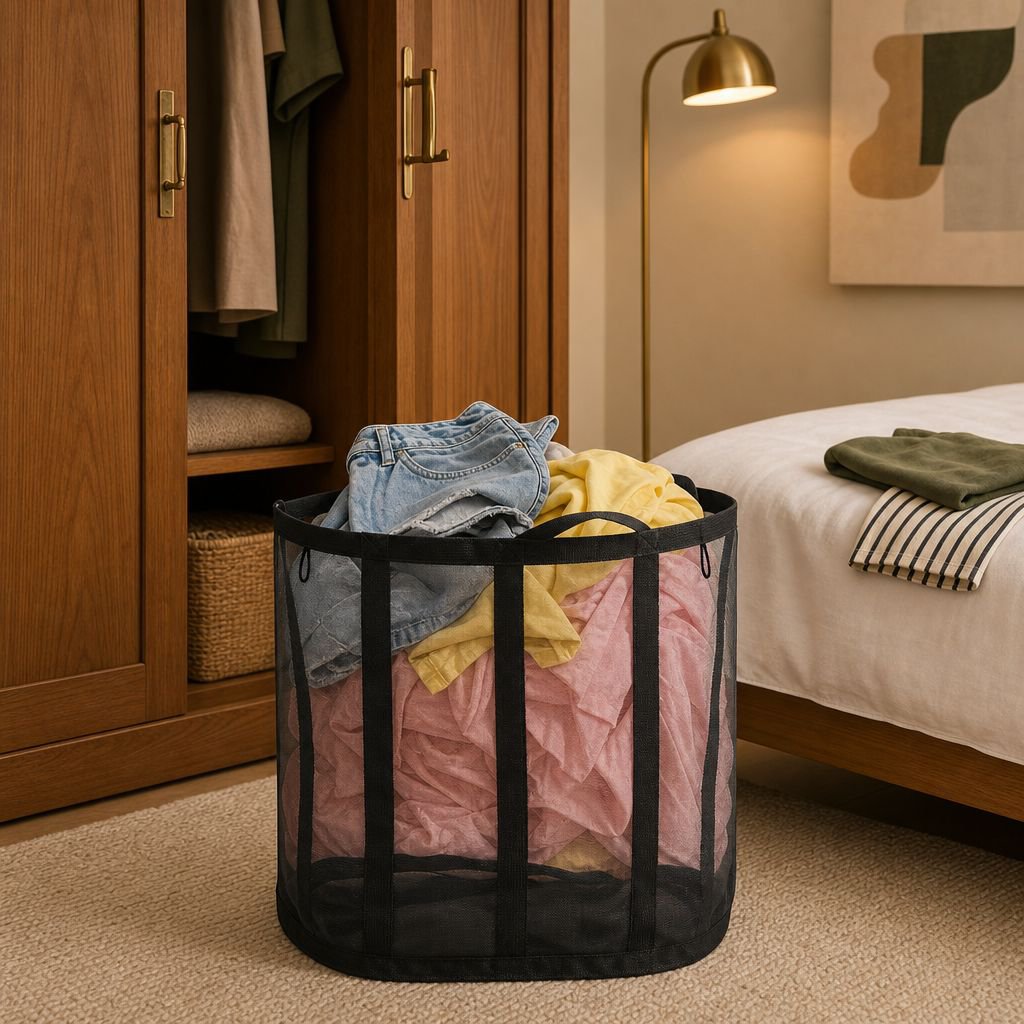 Portable Large Capacity Bathroom Dirty Laundry Basket Foldable