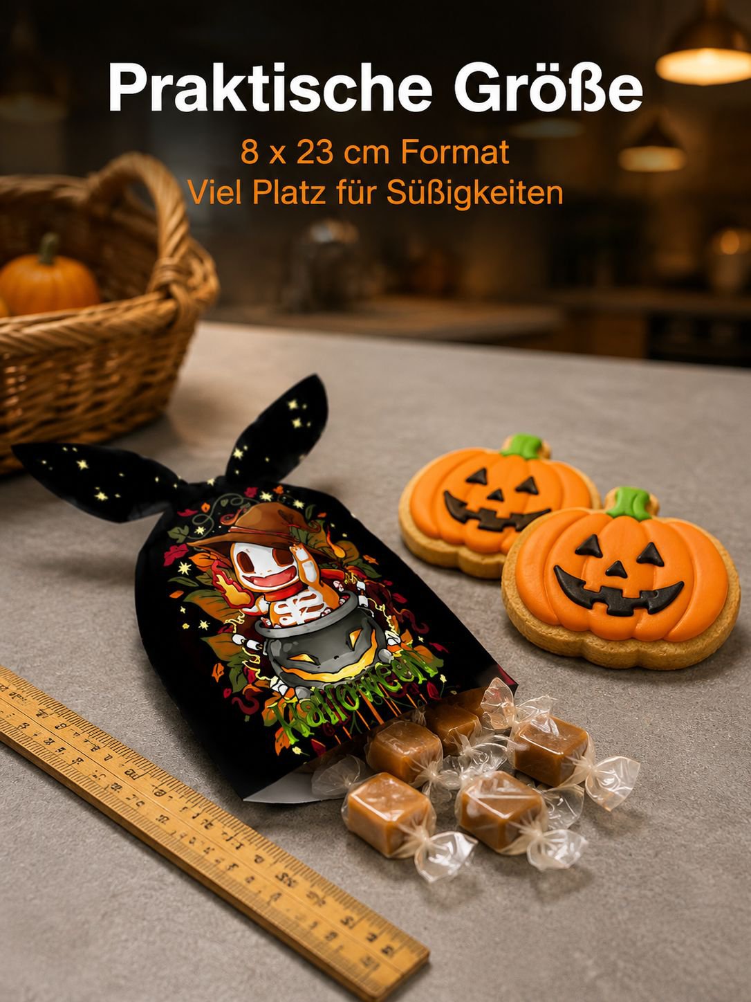 Halloween-Geschenktüten, 50 Stück pro Packung