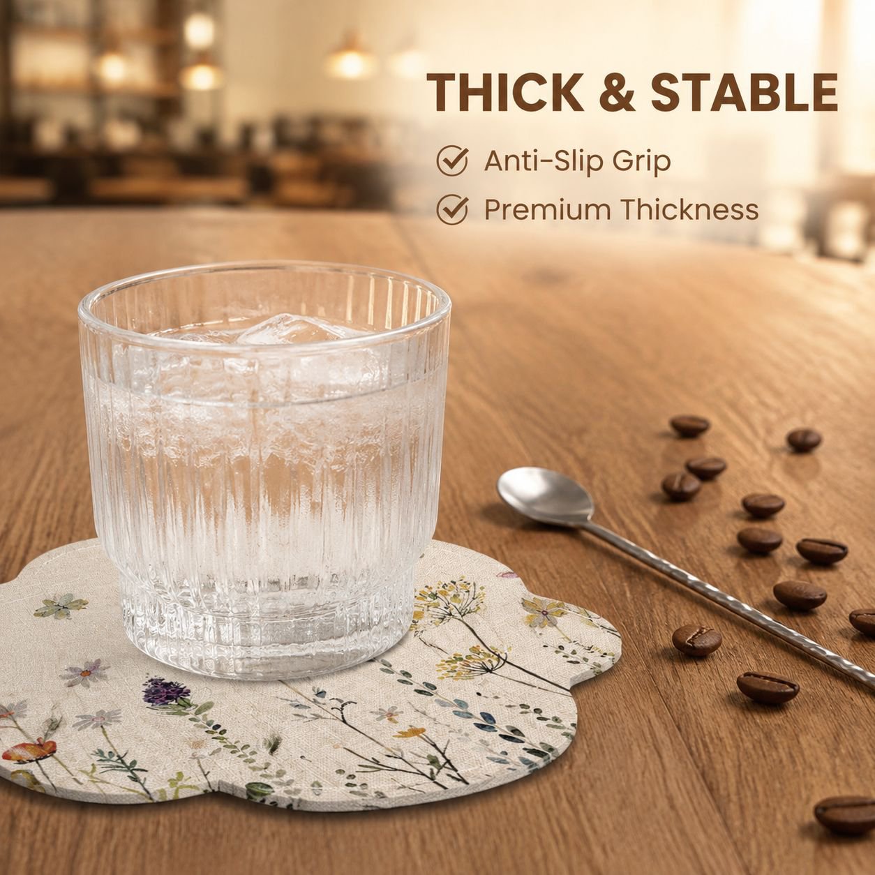 Multi-purpose Kitchen Anti-Scald Cup Mat, Floral Heat Insulation Table Mat